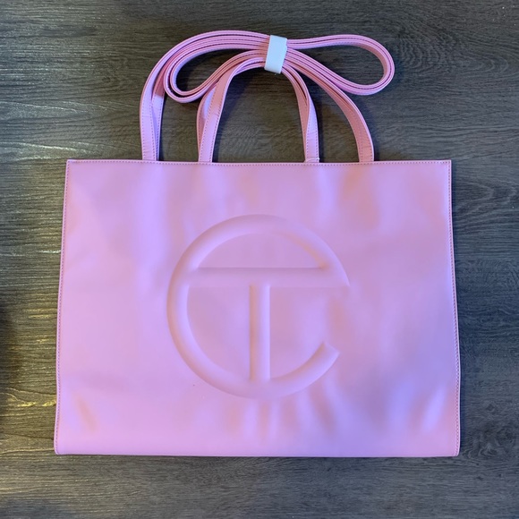 SOLD Telfar Large Shopping Bag in Bubblegum - Picture 1 of 5
